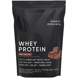 Sport Badania białka serwatki - Sport Nutrition Serwatka Isolate Protein Powder for Lean Muscle Building & Workout Recovery - 5 lb Bag Luzem Protein Powder 25g per Serving - Holenderska czekolada, 60 Służenie
