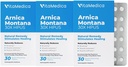 VitaMedica Arnica Montana Blister Pack 30X Tabletki na ból i obrzęk siniaków 124; Formuła roślinna 124; Zalecane przez chirurgów plastycznych 124; Natural Recovery Surgery Or Raury 124; 3 Opakowania 124; 45 Służenie