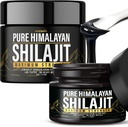 (2 Pack) Shilajit Pure Himalayan Organic Resin - Natural Authentic Lab Tested Formuła dla mężczyzn, Kobiety - No Heavy Metals - 600mg Max Siła z 85 + Ślad Minerałów Golden Grade Suplement Shilajit