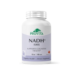 PROVITA NADH + Forte Supplement of NADH, Coenzym Q10 & Chlorophyll Assistance 124; Energy Support, Focus, Mental Clarity & Brain Health 124; Vegan Capsules Assistance 124; High Absorption Celular Formula