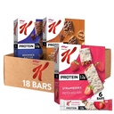 Specjalne K Bar Protein Meal Bars, Meal Replacement, Luzem Protein przekąski, Variety Pack (3 Pudełka, 18 Count)
