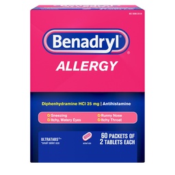Alergia benadrylowa ULTRATAB 60X2 DISPENSIT