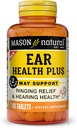 MASON NATURAL Ear Health Plus with B Vitamins, 50 Day Supply, Supports Normal Ear Health and Ringing