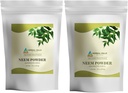 HERBAL HILLS Neem Liść proszek świeże liście Czysty suplement Neem Pack 2 Combo