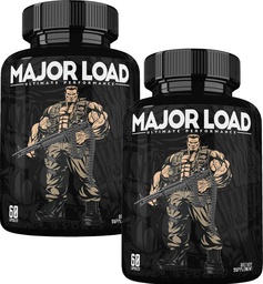 ONL Testosteron Suplement dla mężczyzn - Major Load Testosteron Booster z Napalone Goat Weed & Maca Root - Tongkat Ali Energy Pills for Stamina & Siła - Test Booster 60 Kapsułki (2pk)