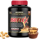 ALLMAX ISOFLEX Pure Whey Isolate Protein Powder - Gluten Free, Low Lactose, Sugar-Free - High-Protein, Clean, Keto-Friendly, Pre Post Workout Supplement, Women and Men | Chocolate Peanut Butter, 5lb