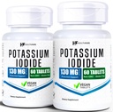 Tabletki Inodide Potasu HealthFare 124; 130 mg 124; 120 tabletek rozpuszczających szybko (2 opakowania) 124; Ki Pills 124; Długi okres trwałości 124; Nie-GMO