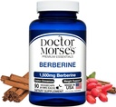 Doctor Morse 's Berberine Supplement 1500mg, Berberine HCI z Ceylon Cynamon, Formuła Extra Siła, Made in USA w FDA- Zarejestrowany, NSF- Certified Facility, 90 Kapsułki