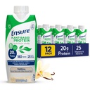 Upewnić się, że białko roślinne Vanilla Nutrition Shake I Gluten- Free I Dairy-Free I Soy- Free Butelki płynne wstrząsnąć I 12 Pack
