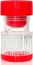 HealthSmart Pill kruszarka i szlifierka, kruszy witaminy i tabletki, trzyma do 2 tabletek, Ergonomiczne uchwyty, czerwony