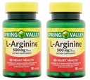 Spring Valley: 100 Kapsułek 500 Mg Ea. L- Arginina (Opakowanie 2)
