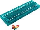 W trakcie - a dzień Miesięczny Pill Organizator Usuwalny Lid dla Easy Loading - Duży Commune Pill Box Leki dla całego miesiąca Plus a Commune for Extra Pills BPA Free