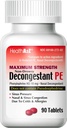 HealthA2Z ® Decongestant PE XI124; Fenylefryna HCl 10 mg XI124; Maksymalna moc XI124; Non- Drowsy Nasal & Sinus Congestion Relief Ze względu na zimno i alergie (90 Count (Opakowanie po 1))