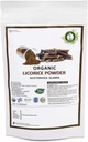 R V Zasadnicza organiczna lukrecja w proszku 200gm / 7.05oz / 0.44lb Glycyrrhiza Glabra Licorice Proszek korzeniowy Muleti Proszek Yastimadu Proszek Likier Proszek USDA Organic Certified Supplement in Zip Lock Pouch