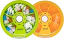 Pigułka Organizator małe pióro Przypadek 7 dzień Przenośny Pigułka Pudełko Cute codzienne pojemnik na pióro dla medycyny Fish Oil Suplementy witaminy Case (zielony + pomarańczowy)