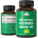 Nikotynamid Riboside NR Suplement. NMN Alternatywny suplement NAD + Niacynamid dla NAD + Poziomy jako wiek. Trzecia strona Tested, Non-GMO, Gluten Free, Wegan NR Suplementy witaminy dla kobiet i mężczyzn