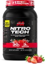 Muscletech Serwatka w proszku (Truskawka, 2.2 funt) - Nitrotech Ultimate Muscle Building Formula z izolatem białka serwatki - 30 g białka, 3 g kreatyny i 6,8 g BCAA - Packaging May Vary