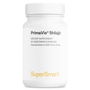 Supersmart - Super Shilajit 500mg na dzień (High Potency) - PrimaVie Shilajit Supplement - Himalayan, Oczyszczone i Organiczne Shilajit 124; Non-GMO & Gluten Free - 60 Kapsułki wegetariańskie