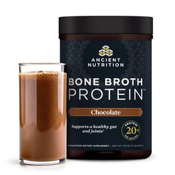 Starożytny proszek z protein odżywczych z prawdziwego brotu kostnego, czekolada, 20 g białka na porcję, 20 tub do podawania, Gluten wolny hydrolizowany suplement peptydów kolagenowych, Great in Protein Shakes