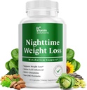 DR ROZWIĄZANIA VITAMIN Nighttime Tłuszcz Burner Suplementy - Appetite Supressants for Weight Loss - Night-Time Fat Burner for Women and Men Support Sleep & Relaxation - Weight Loss Pills - 60 kapsułki