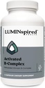 LUMINSPIRE Health Activated witamina B Complex z witaminą C & Biotin, Wszystkie witaminy B Suplement diety do wsparcia immunologicznego, Metabolizm, Przeciwutleniacz, nastrojenie i energia, Gluten Free, Wegan - 90 Liczby