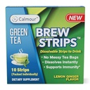 CALMOUR Natural Green Tea Extract Strips 10 Pack Agregat 124; Green Tea Bags Alternatywne Travel Friendly On- The- Szybkie rozpuszczanie paski 124; Lemon Imbir Herbata z przeciwutleniaczami 124; Matcha Green Tea Flavor