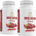 Generic Herbal Uric Acid - URIC Acid Complex - Joint Support, Water Retention Pills for Women, Milk Thistle Supplement, Tart Cherry, Green Coffee Beans, Citric Acid, Celery Seed, Pomegranate - 2 B