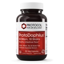 PROTOKÓŁ BILANSU ŻYCIA - ProtoDophilus - 50 Billion, 10 Szczepów - Zdrowa flora probiotyczna jelit do wspierania funkcji pokarmowych i zdrowia immunologicznego - 50 Kapsułki Veg