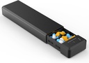 HEIYING Pill Organizator z Aluminium Shell za jeden tydzień pojemności, Przenośny 7 Komory Pill Box Kontener do przechowywania witaminy, Medycyna, Suplementy