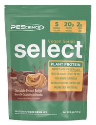 Pescience Select Wegan Protein Powder, Proszek białkowy na bazie roślin, Niesamowity smak, gładki tekstura, Groszek i brązowy mieszanka ryżowa, Wolny od nabiału, Laktoza Wolny, Bezglutenowy - Czekoladowy masło orzechowe, 5 Serwacja