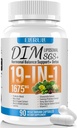 DIM Supplement Estrogen Balance for Women & Men, 1675 mg Estrogen Supplement Hormonal Acne Support, Menopause Support, Antioxidant Support,DIM SGS 90 Veggie Capsules,44 Day Supply-010