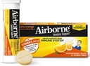 Witamina C 1000mg (na porcję) - lotne Zesty Pomarańczowe tabletki musujące (36 liczeń w pudełku), Bezglutenowy suplement immunologiczny z witamin A C E, ZINC, Selenium, Echinacea & Ginger