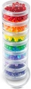7 Day Medicine Pill Organizer - Stackable Pill Box - Pasuje do małych tabletek i suplementów witaminy - Keep your Daily & Weekly Medicine zorganizowany w jednym miejscu - Duży - Jasne