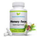 Suplement do mózgu - Pamięć, Focus & Clarity - All- natural Brain Boosting Supplement - Spreparowany z pępkiem 41 Składniki nootropowe: Cholina, Pho sphatidylserine, Bacopa Extract, Huperzine A