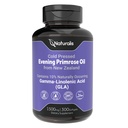Naturalis Wieczór Primrose Oil (Cold Pressed) 124; 100% Naturalny z Nowej Zelandii 124; Non-GMO, Soy & Gluten Free, Zero Filler Edin124; 300 Mini- Softgels