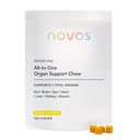 Novos Vital Nutritional Supplement Chews for Organ Wątroba, Mózg, Oczy, Serce, Gut Support - Nattokinaza, Luteina, Inulina, Rutin, Tropical Flavor (120 Count)