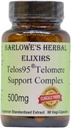Barlowe Herbal Elixirs Telos95 ® Telomere Support Complex 124; Advanced Cellular Health & Longevity Formula 124; 500mg z Astragalus Extract Extract 124; Non- GMO, Stearate- Free, Butelka szklana