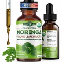 PURA VIDA MORINGA Leaf Extract Liquid Drops - USDA Organic Certified - Wysoko oczyszczona, biodostępna i szybsza absorpcja niż Moringa Powder lub kapsułki - Wyciąg z jednego pochodzenia Moringa Oleifera Leaves