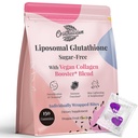 Liposomal Glutathione Gummies 1000MG - Bezcukrowy L- Glutation Reduced L- Glutathione z witaminą C & Vegan Collagen - Przeciwutleniacz & Skin Wellness - 150 Count
