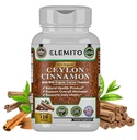 Ceylon Kapsułki cynamonowe, Energia, Serce i Metabolizm Wsparcie, Certified Organic Ceylon Cynamonowe pigułki, Non-GMO, Wegan, Gluten- Free - 120 Kapsułki