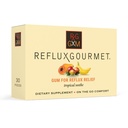 Refluks Gourmet Tropical Soothe Gum Alginate Terapia Dwutlenek sodu Guma do refluktuacji kwasu, jamy ustnej, Kognitywny i Pomocniczy, Naturalny z Ginger, Celeriac, Aloe, Cukier wolny, Gluten wolny, Wegan