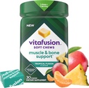 Vitafusion Soft Chews Muscle & Bone Support (1), Adult Chewable Vitamin D for Bone & Muscle Support, Individually Wrapped, Tropical Fusion Flavor, 30 Chews, 30 Day Supply