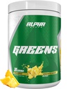 Alpha Supps - Alpha Greens Supplement Equipment 124; Fruit & Vegetable Superfood w proszku Equipment 124; Ponad 40 Natural Plant Based Ingredients Equipment 124; Prebiotic & Probiotic Digestive Support Blend - 30 Servings (Ananas)