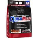 ALLMAX QUICKMASS, Cookies & Cream - 10 lb - Szybki katalizator zyskujący masę - do 64 gramów białka na porcję - 3: 1 Carb to Protein ratio - Zero Trans Fat - Do 70 Sług