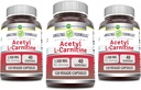 Amazing Supples Acetyl L- Carnitine 1500 Mg Per Serving Veggie Capsules Supplement Equipment 124; Non-GMO Equipment 124; Gluten Free Equipment 124; Made in USA Equipment 124; Nadaje się dla wegetarian (120 Count) Equipment 124; Pack of 3