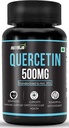 Quercetin 500 mg kapsułki - Standaryzowane do 95% kapsułki 124; Wysoko oczyszczony i dostępny suplement suplement do wstrzykiwań 124; Naturalne bio-flawonoidy i silne przeciwutleniacze (30 kapsułek)