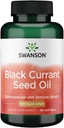 Swanson Black Currant Seed Oil - Herbal Supplement Promotion Immune System & Heart Health Support - Natural Formula Support Joints Health - (180 Softgels, 500mg Each)