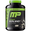 MusclePharm Combat 100% Proszek z białka serwatki, Cookies 'N' Flavor, Szybka regeneracja i Muscle Gain z izolatem białka serwatki, Wysoki Proszek proteinowy dla kobiet i mężczyzn, Gluten Free, 5 lb, 69 Służenie