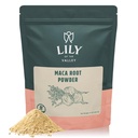 Lily of the Valley Maca Root Powder - Great Superfood for Breakfast, Smoothies & Baking - Premium Grade - Żelatynizowane dla łatwej trawienia - Vegan & Gluten- Free - Packed in Resealable Pouch (8oz, 226g)