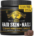Medical-Strength Hair Skin & Nails Dog Chews | Vitamin A Retinol & B3 Niacinamide for Dogs | EPA Omega 3 for Dog | Relieve Itching, Flaky Skin & Brittle Nails | 90 Chews